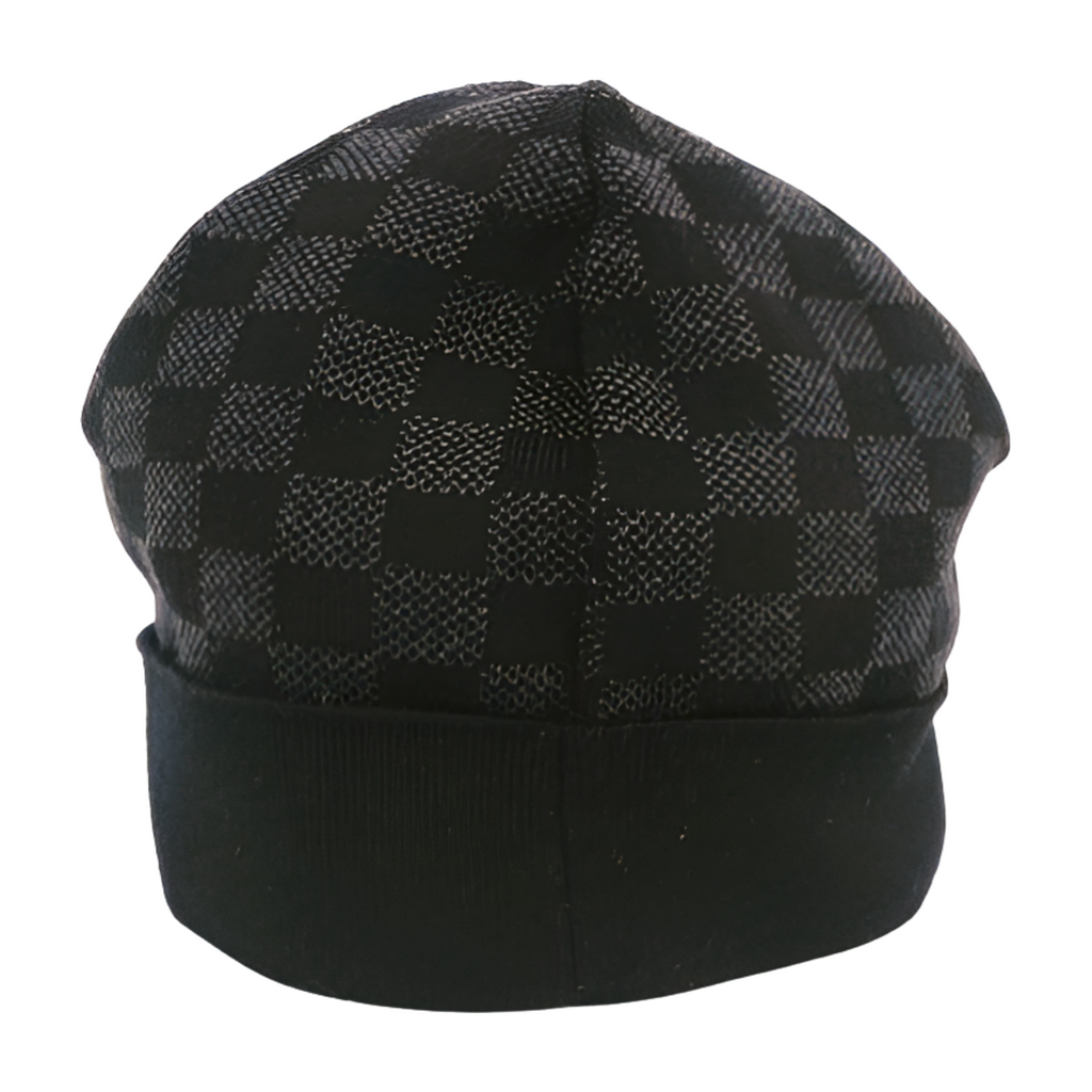 6201 - Louis Vuitton Damier Graphite Knit Cap – Black