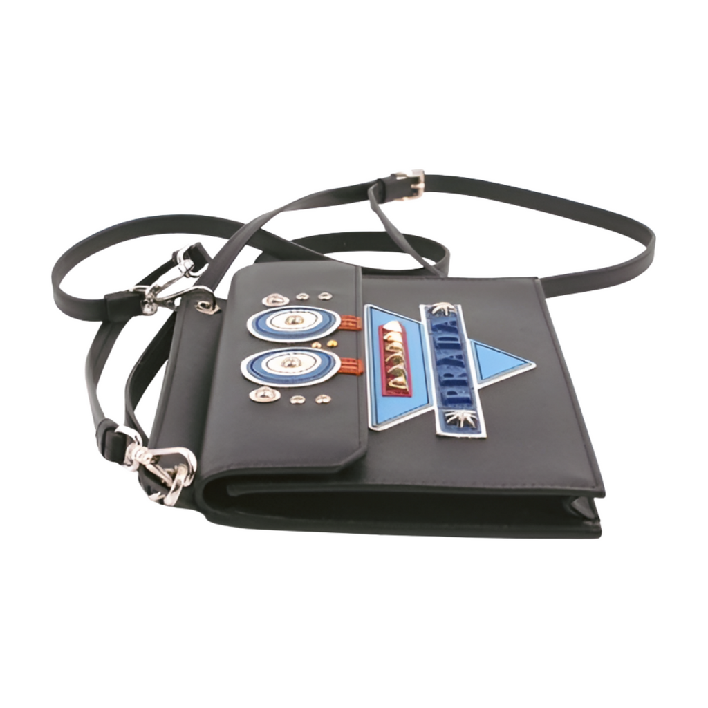 6210 - Prada Robot Crossbody Bag Black