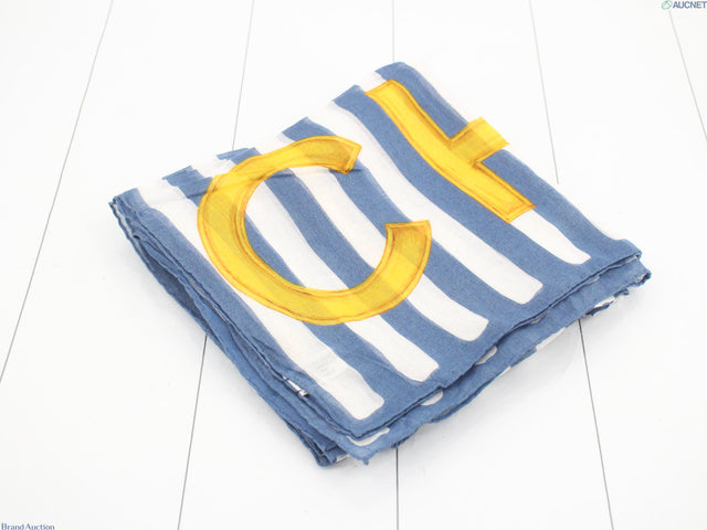 5932 - Chanel Scarf Nutical Blue Yellow 80x80