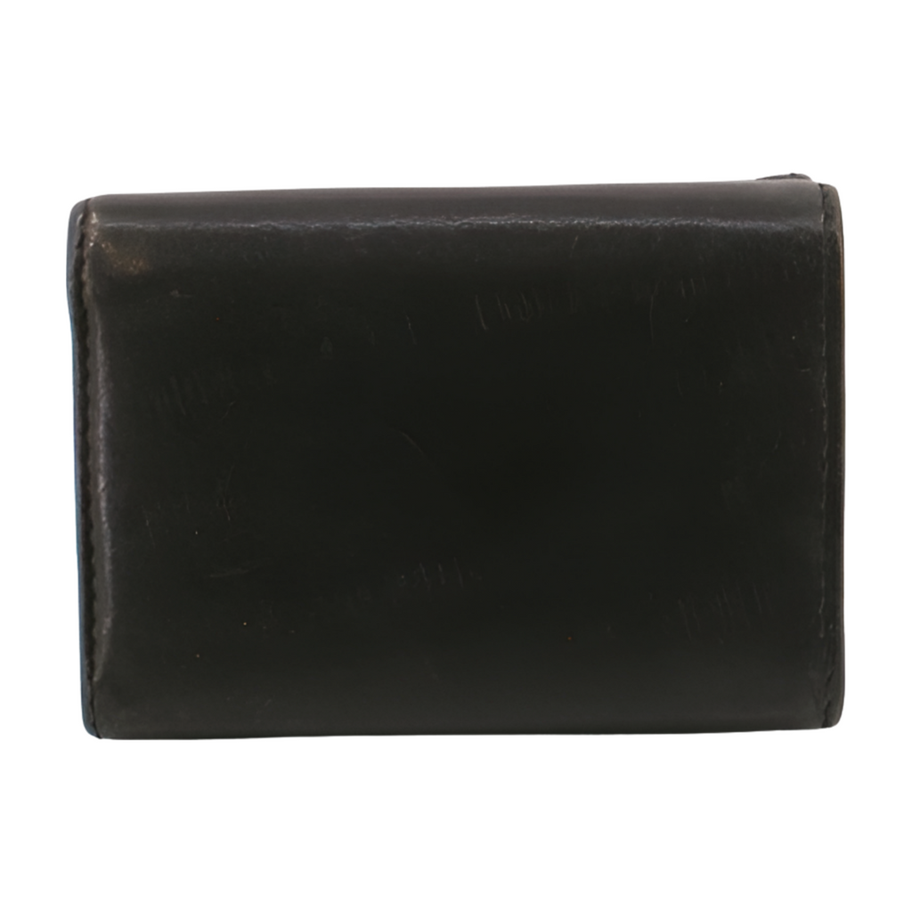 6004 - Vivienne Westwood Black Leather Tri-Fold Wallet