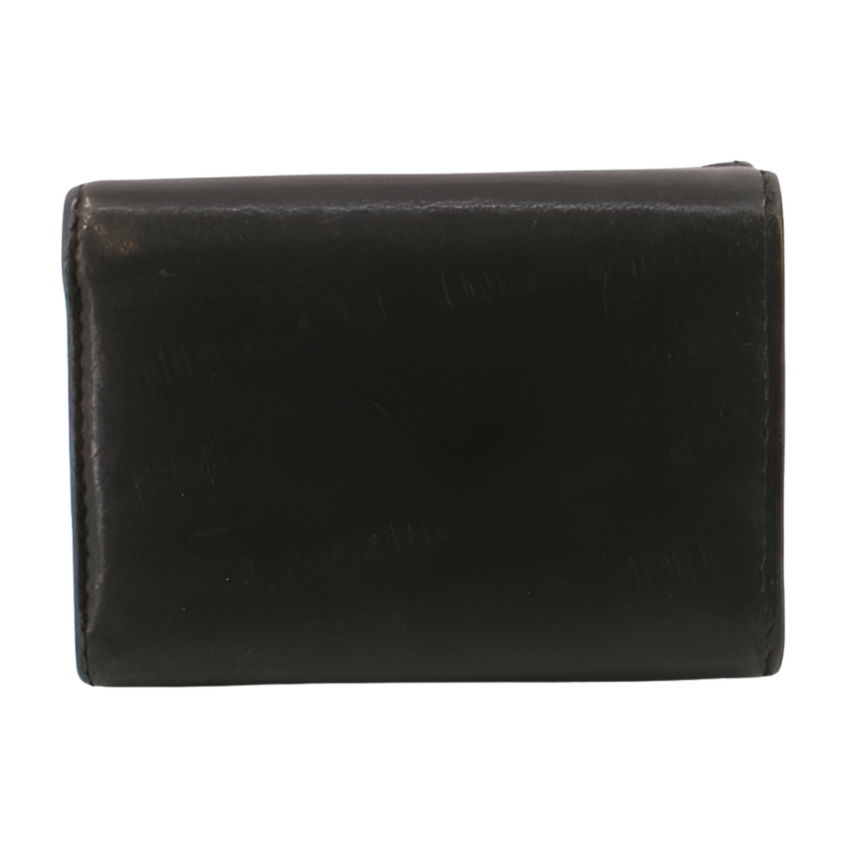 6004 - Vivienne Westwood Black Leather Tri-Fold Wallet