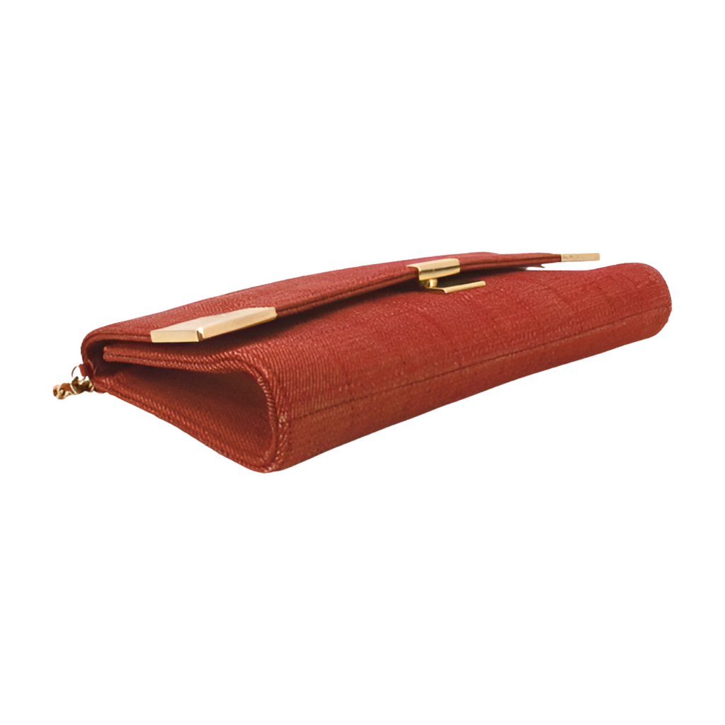 6102 - Chanel Chocolate Bar Maroon Denim Flap Bag