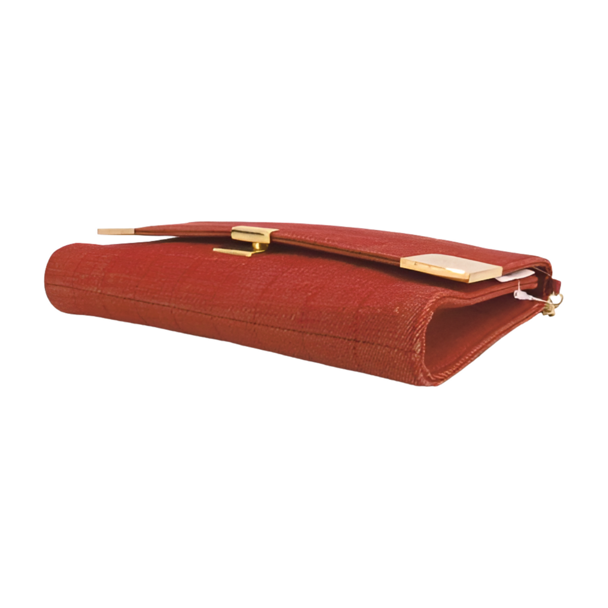 6102 - Chanel Chocolate Bar Maroon Denim Flap Bag