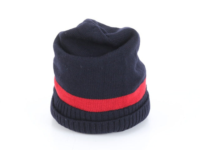 6104 - Gucci Interlocking G Stripe Knit Beanie