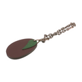 Hermes Leather Keychain Charm - Eggplant
