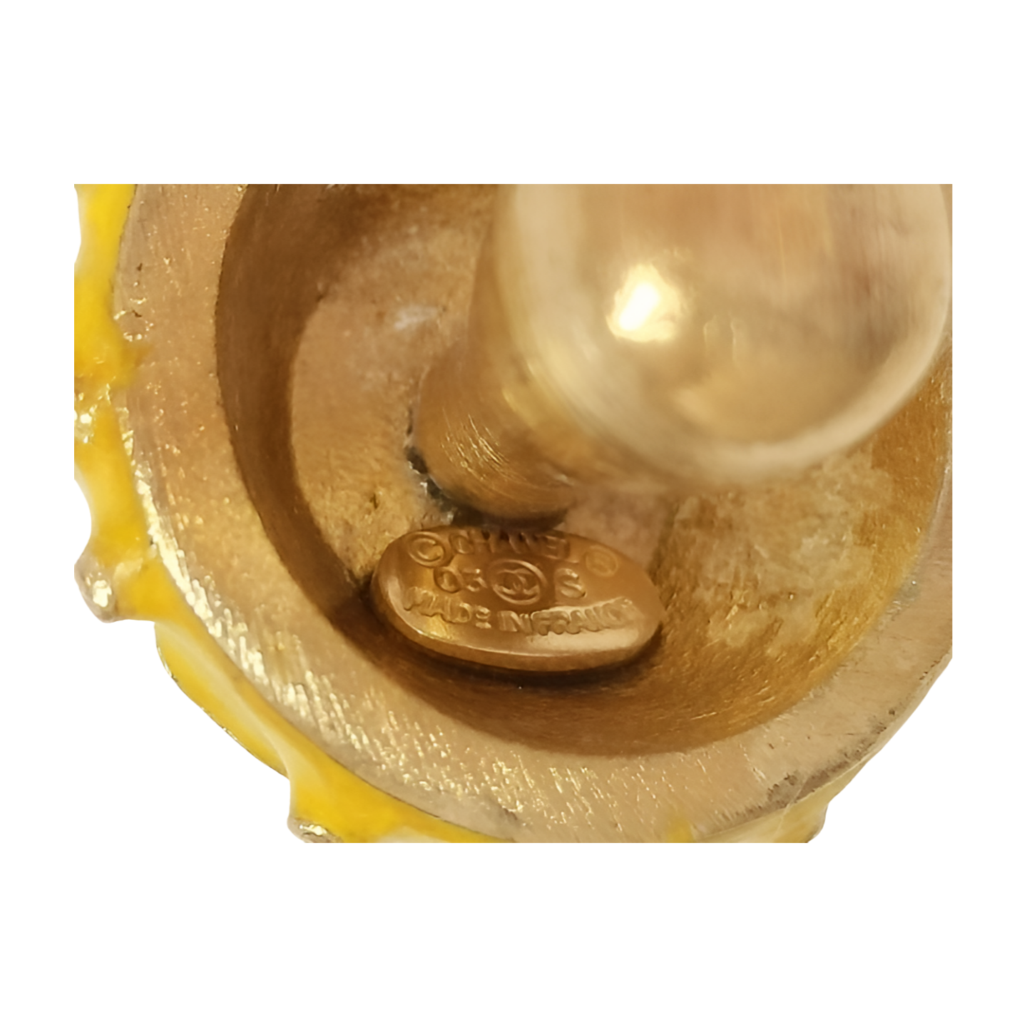 Chanel Coco Mushroom Gold Necklace with Chain - Gold