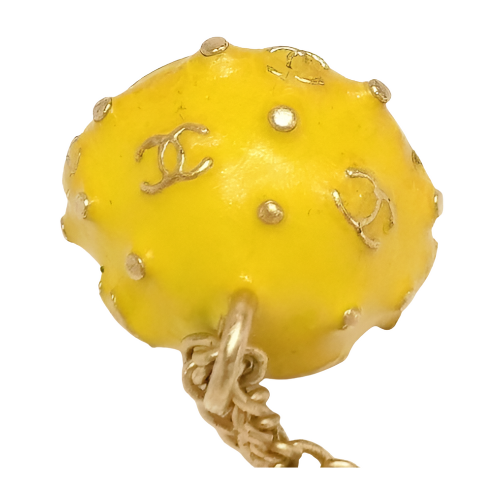Chanel Coco Mushroom Gold Necklace with Chain - Gold