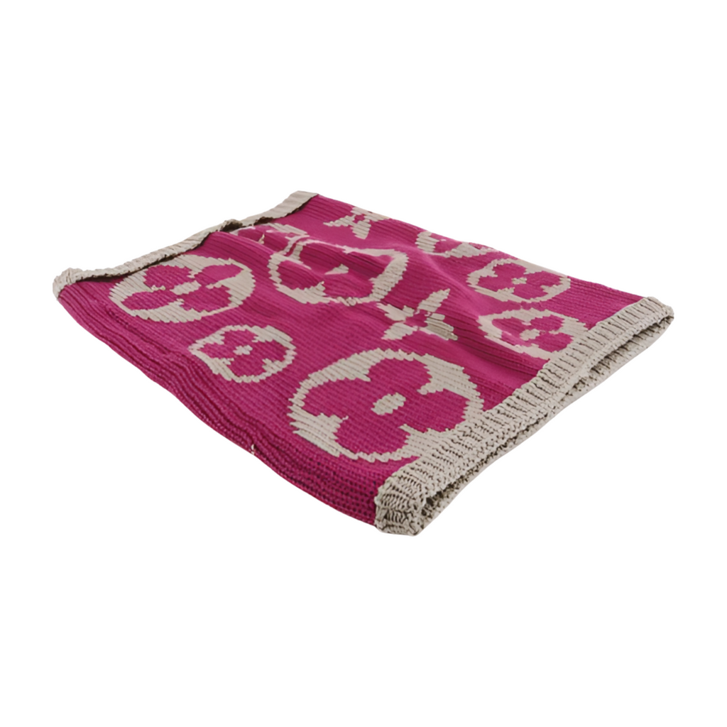 6383 - Louis Vuitton Monogram Reversible Snood - Pink & Grey