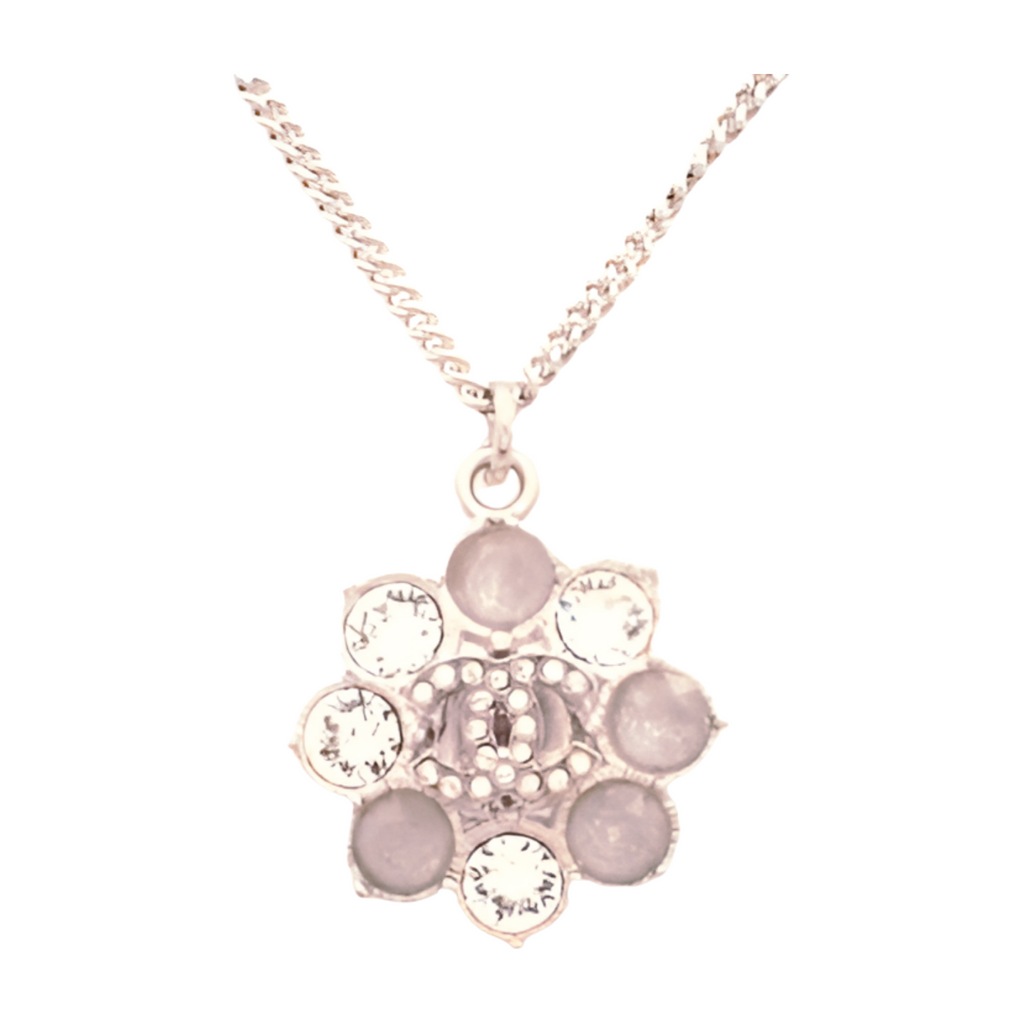 6403 - Chanel Coco Mark Flower Stone Necklace