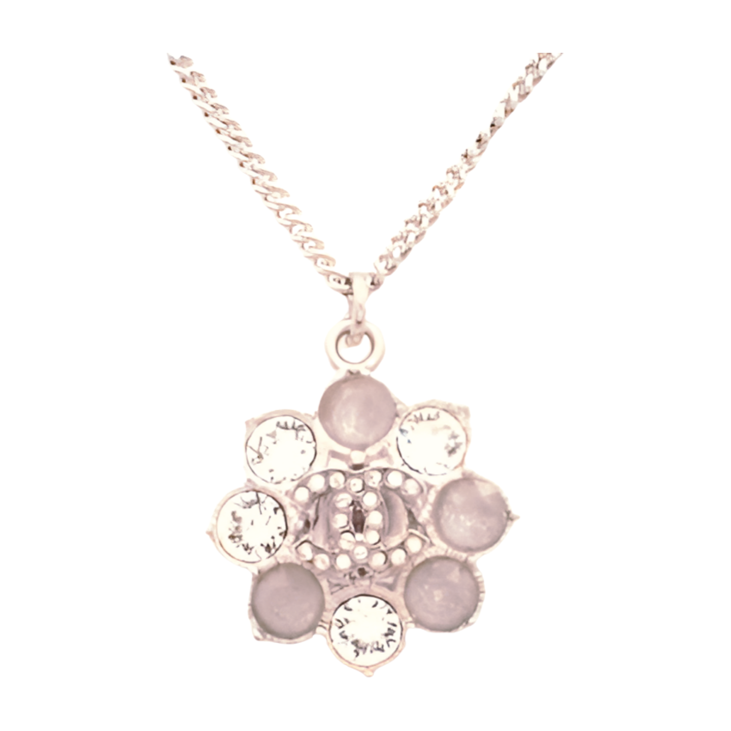 6403 - Chanel Coco Mark Flower Stone Necklace