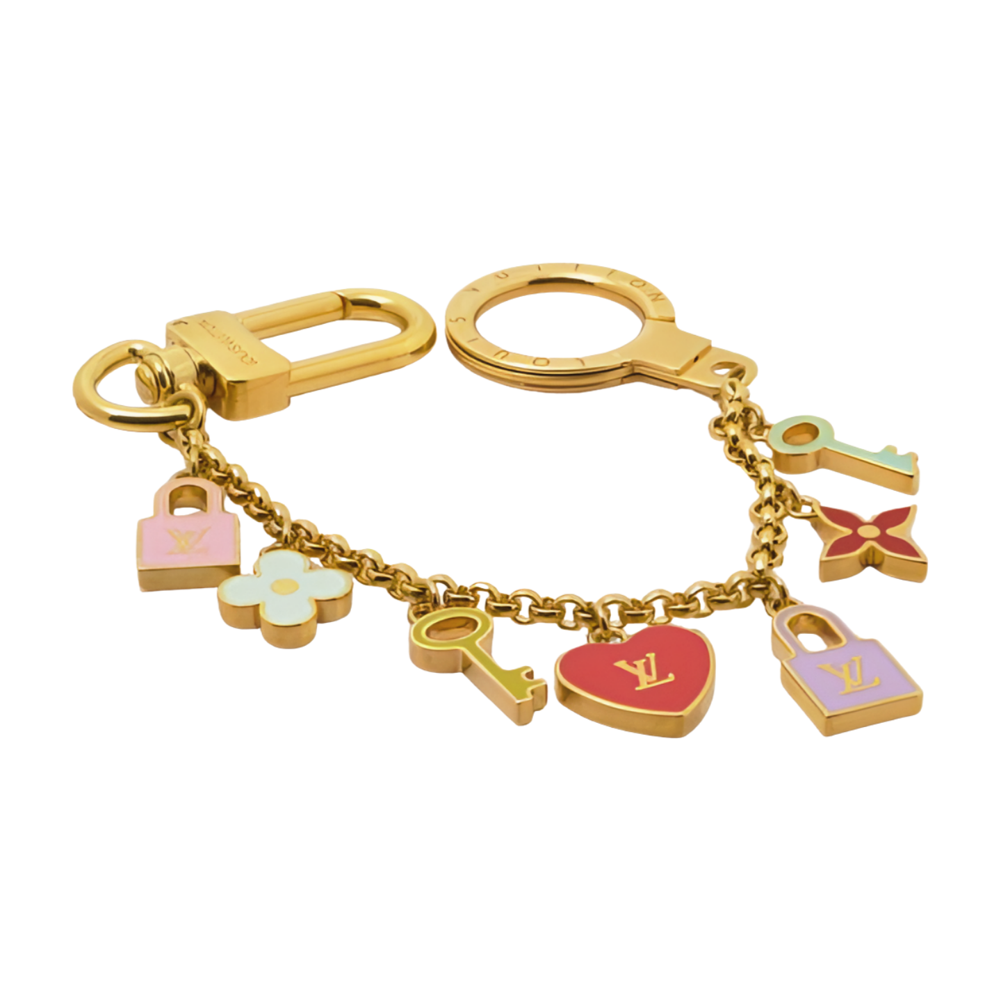 6390 - Louis Vuitton Portecle Chenes Long Bag Charm