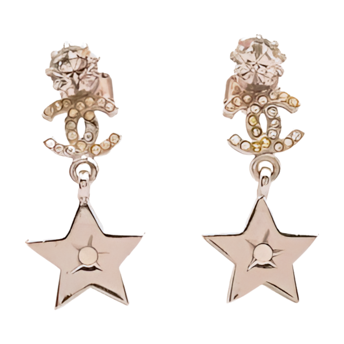 6391 - Chanel Coco Mark Star Drop Earrings