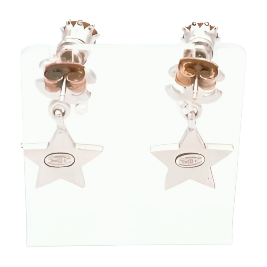 6391 - Chanel Coco Mark Star Drop Earrings