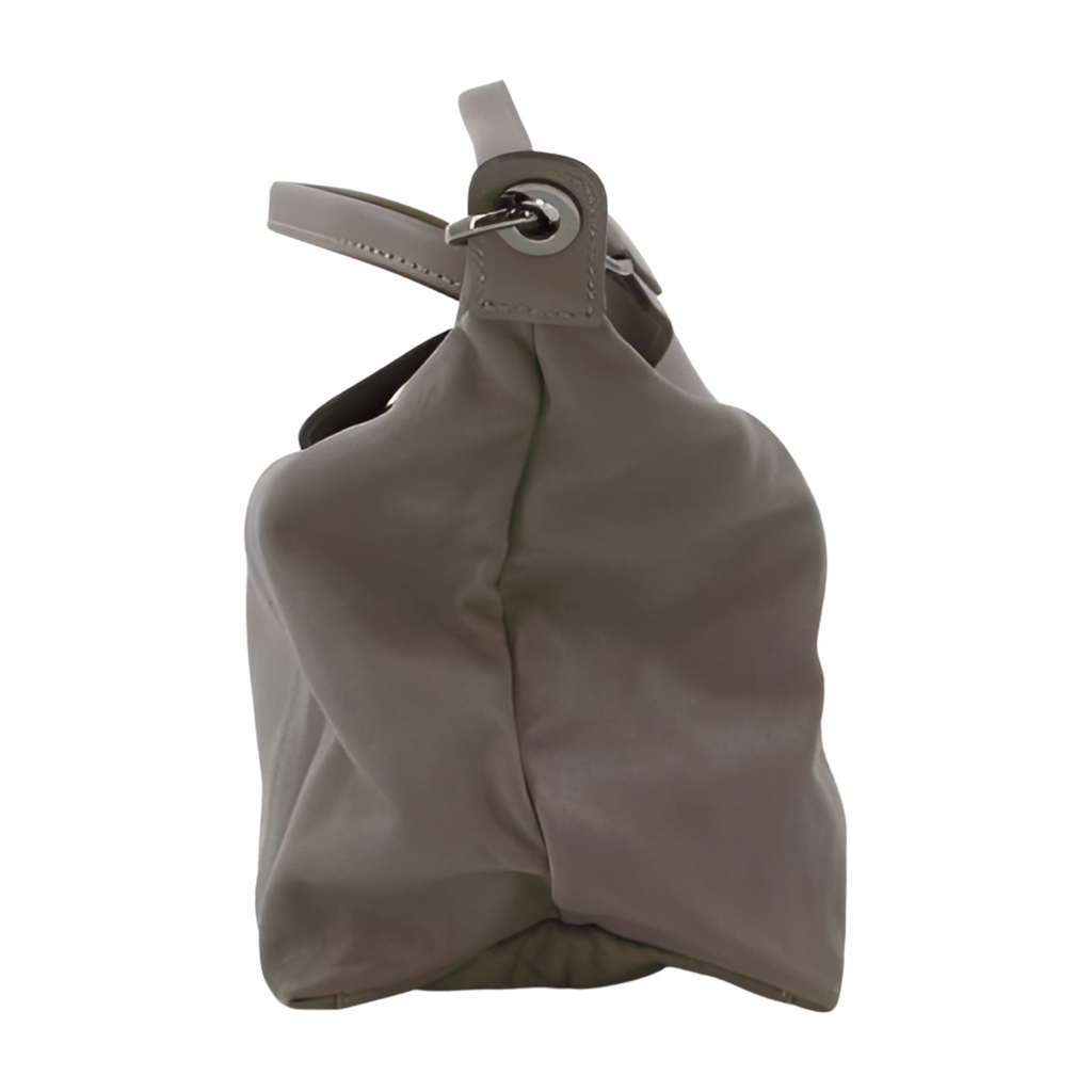 6395 - Longchamp Le Pliage Cuir Tote Bag - Interchangeable Strap - Grey