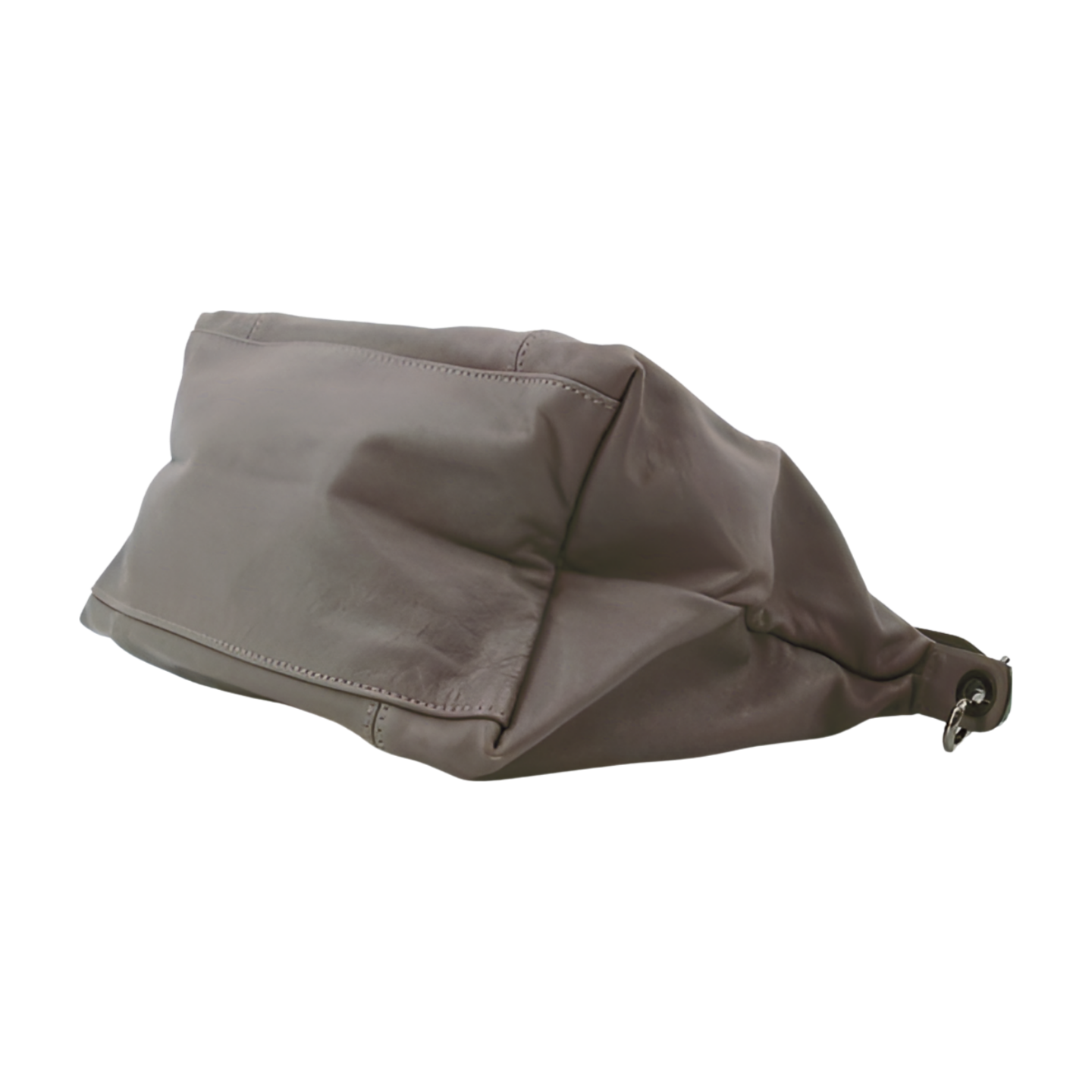 6395 - Longchamp Le Pliage Cuir Tote Bag - Interchangeable Strap - Grey
