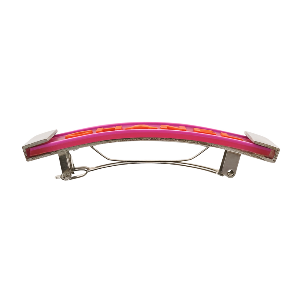 Chanel Rubber Barrette - Pink Y2K
