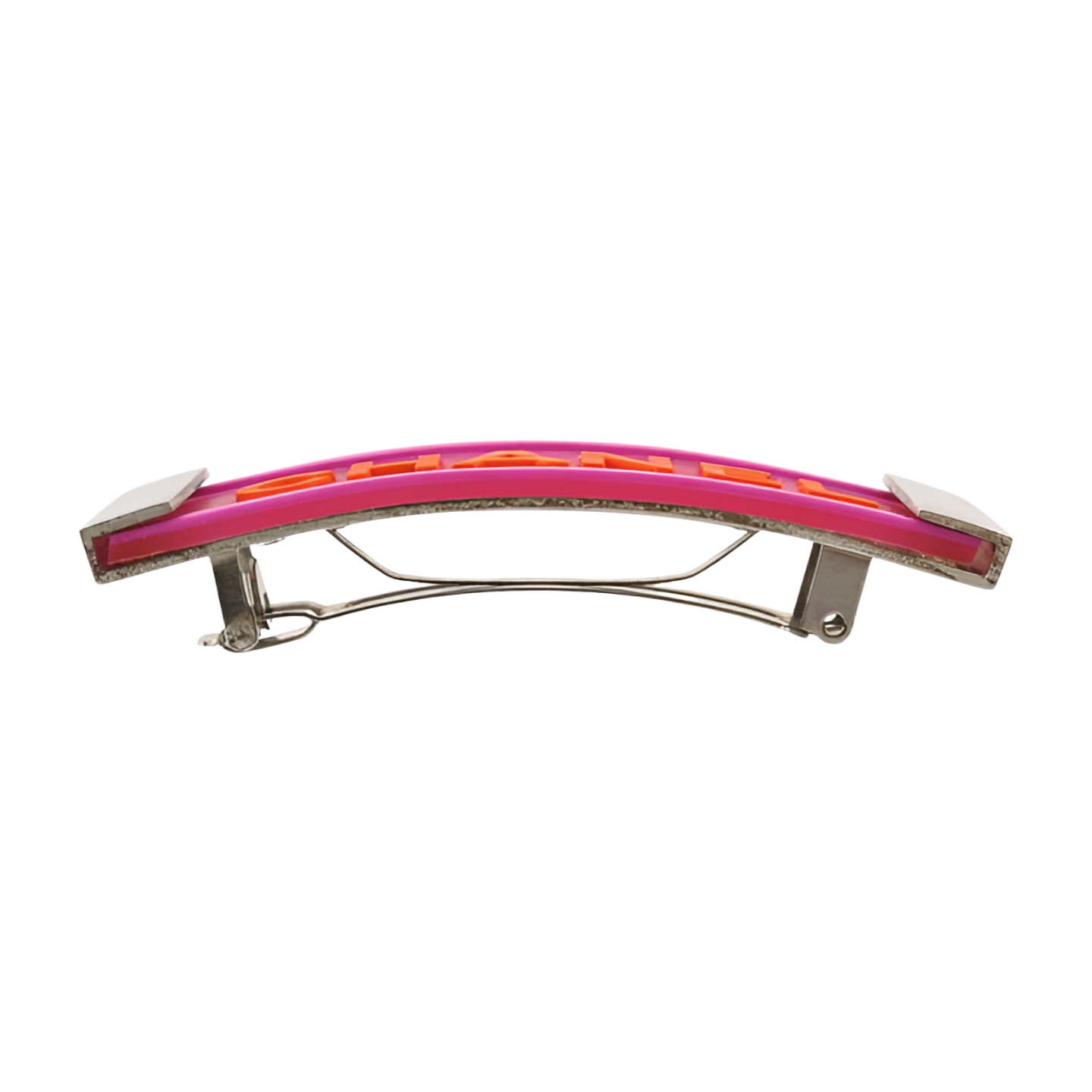 Chanel Rubber Barrette - Pink Y2K