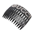 Gucci Rhinestone Logo Hair Comb - Black