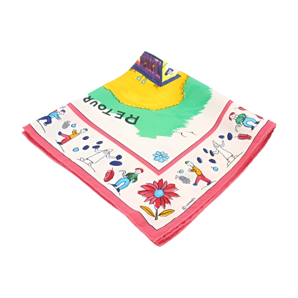 6438 - Hermes Carre 45 cm square scarf RETOUR A LA TERRE
