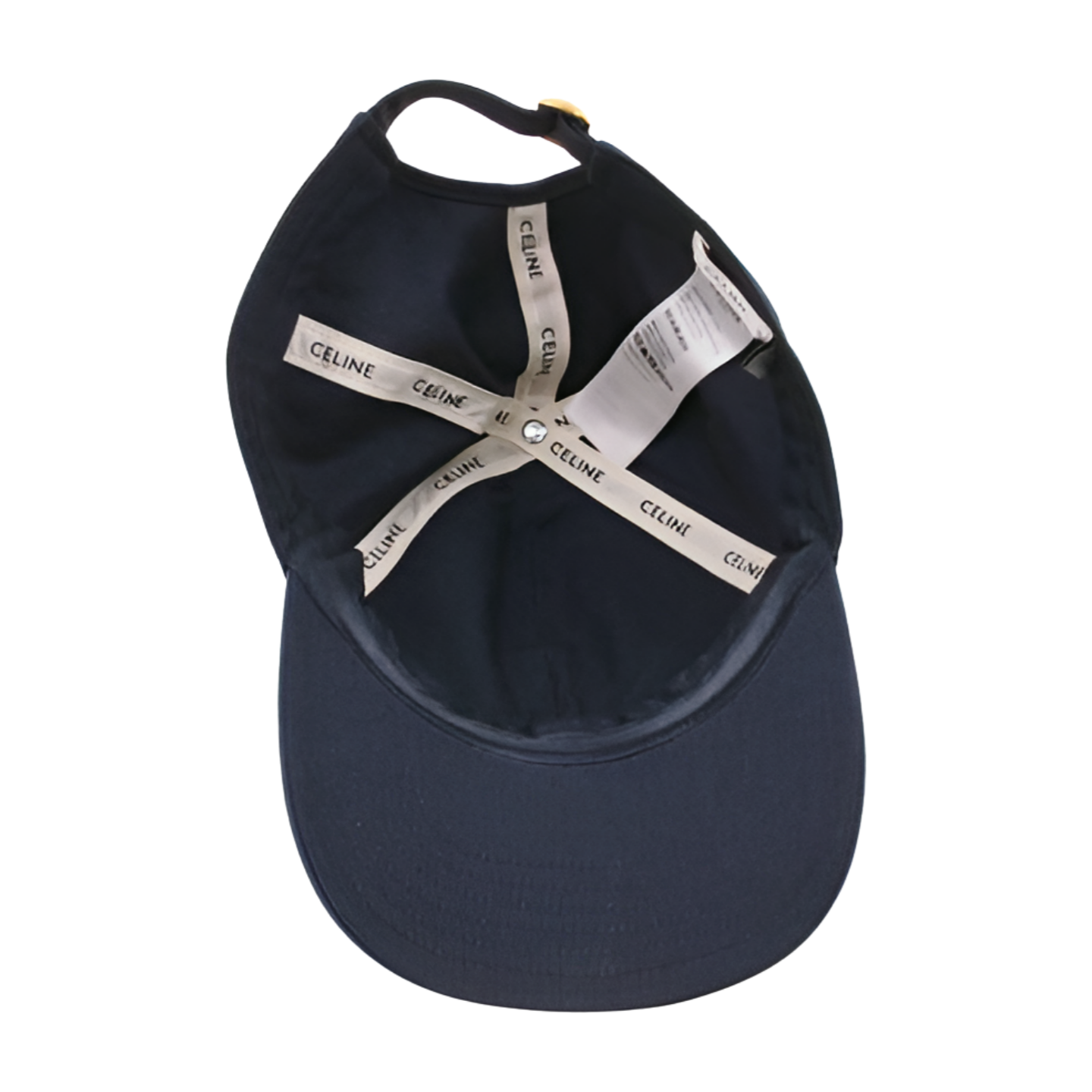 Celine Logo Ball Cap Hat - Navy