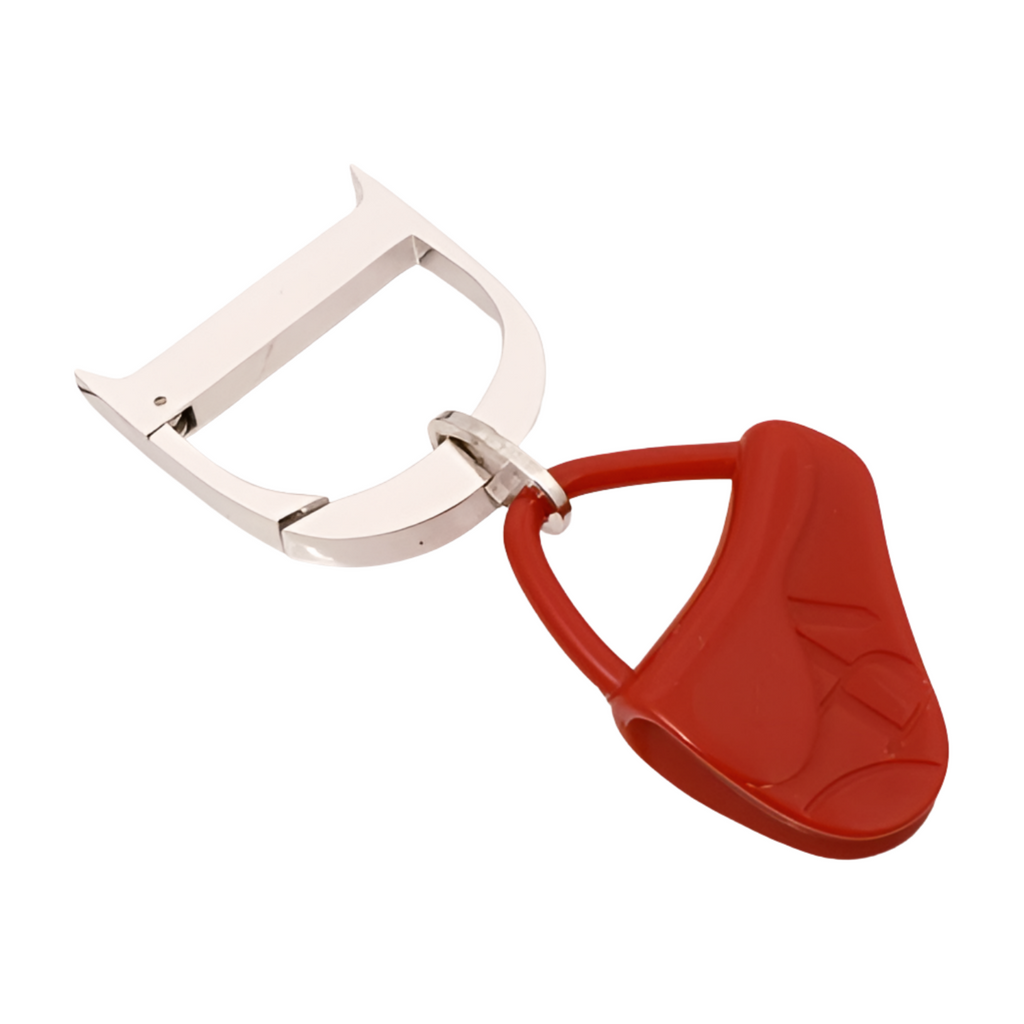 6445 - Dior Dior D Charm Saddle Keychain Red