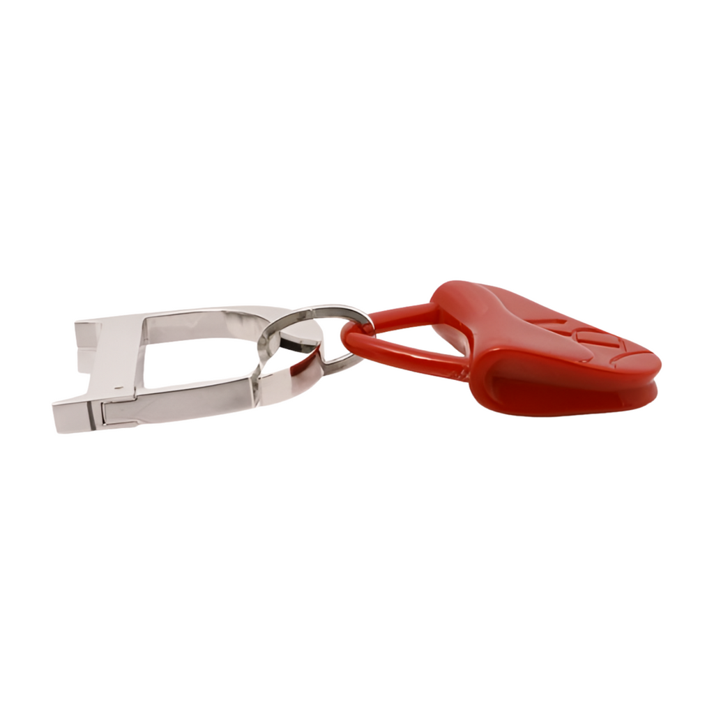 6445 - Dior Dior D Charm Saddle Keychain Red