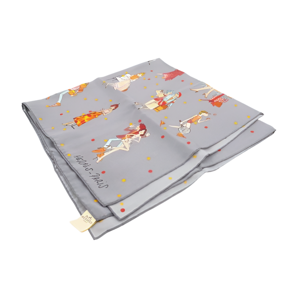 6452 - Hermes Kare Scarft Grey
