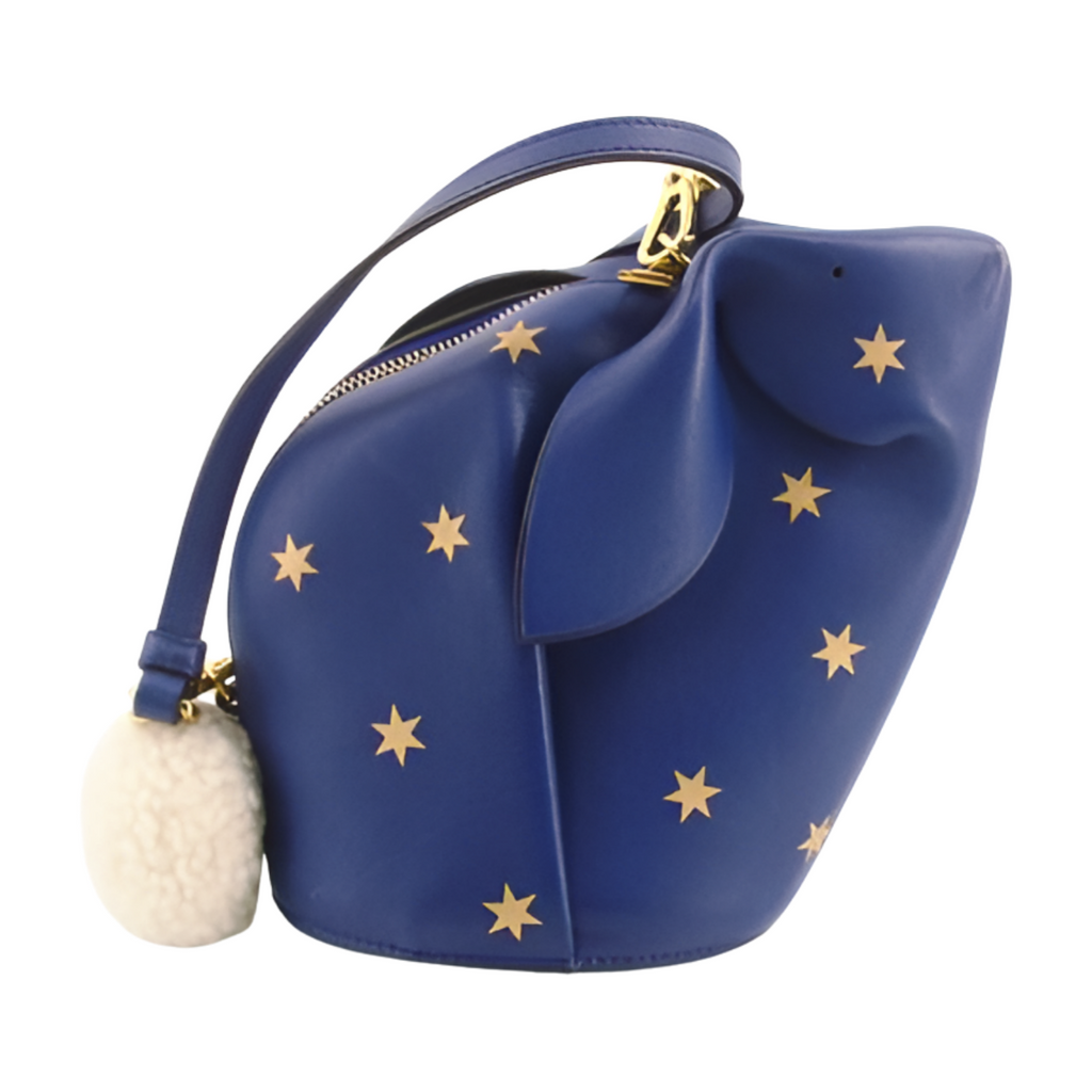 6454 - Loewe Bunny Mini Bag Leather Shoulder Bag Blue