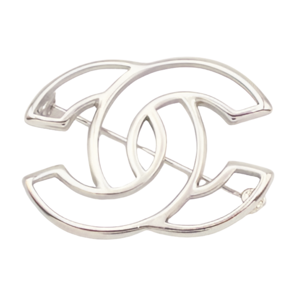 6460 - Chanel Coco Mark Brooch Silver
