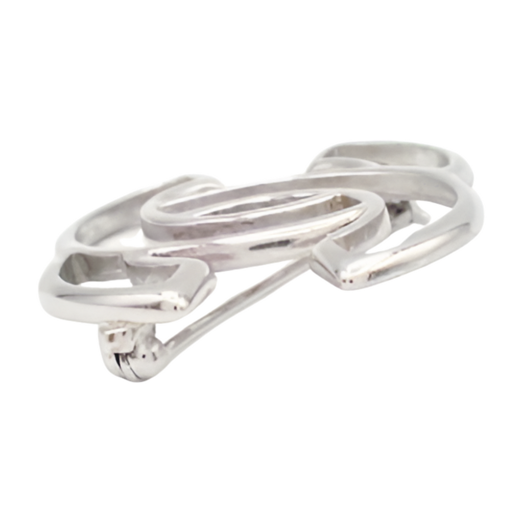 6460 - Chanel Coco Mark Brooch Silver