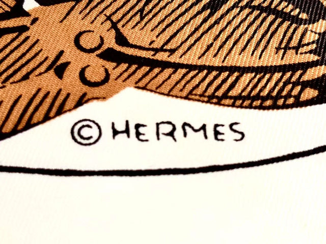 6494 - Hermes Jeu des Omnibus et Dames Blanches Silk Carre 90