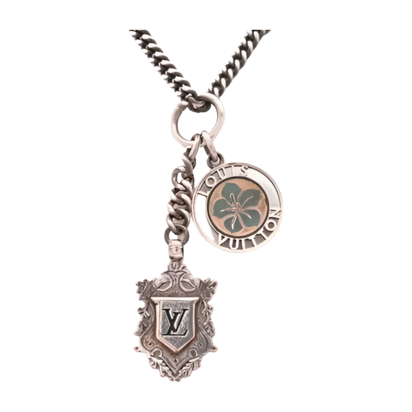 6505 - Louis Vuitton Pendant Victoria Necklace - Silver