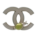 6507 - Chanel Coco Snail Shell Brooch - Silver