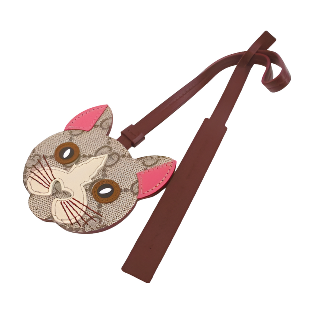 6516 - Gucci Guccissima Cat Bag Charm