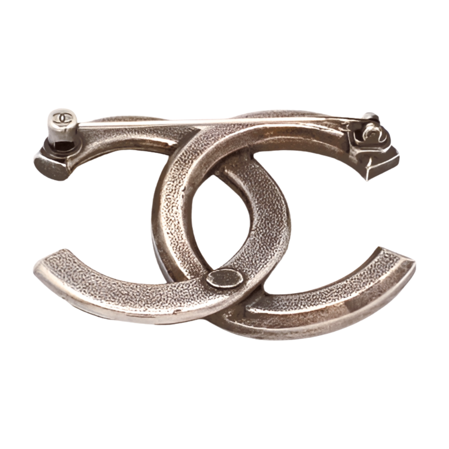 6521 - Chanel Coco Mark Brooch - I24A - Silver