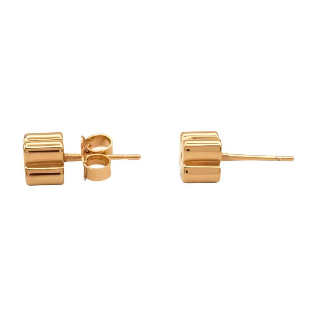 6522 - Louis Vuitton Stud Boucl Dreille Fast Flower Earring - Gold