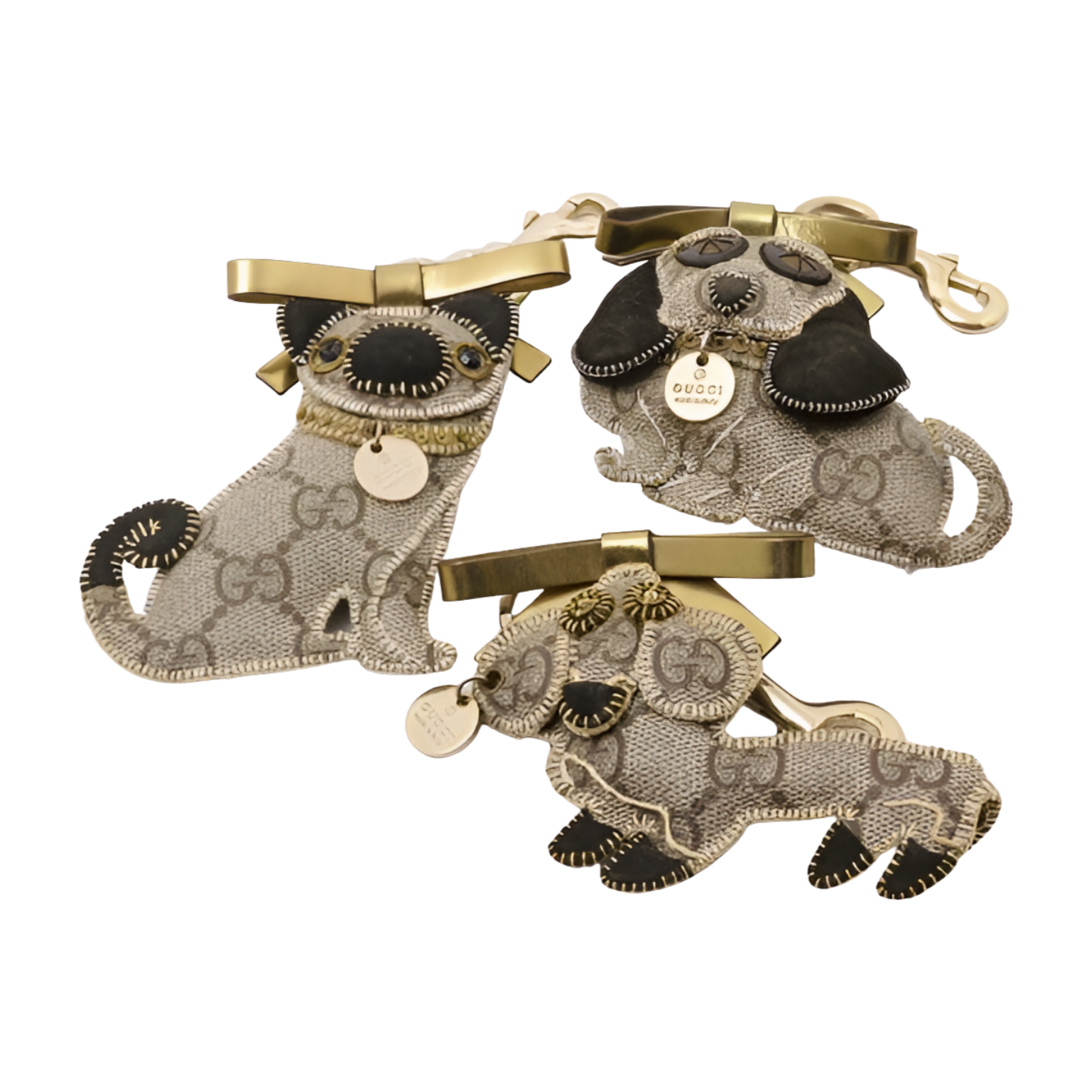 6527 - Gucci Guccori Key Chain Bag Charm - Basset Hound
