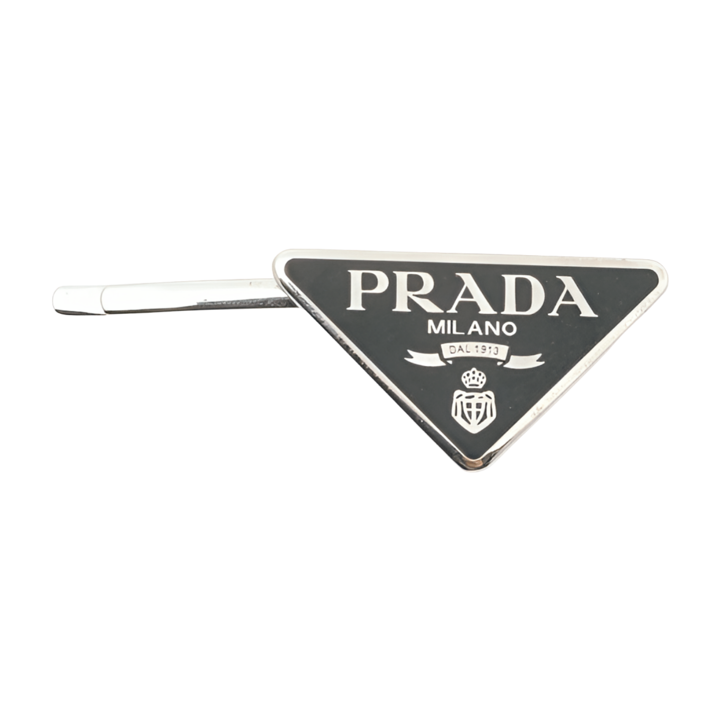 6530 - Prada Triangle Logo Hair Pin