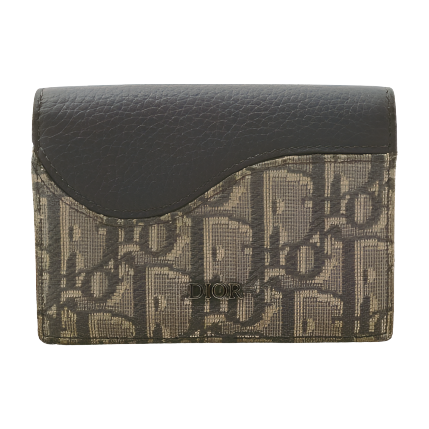 6579 - Dior Card Wallet Gray Leather & Trotter
