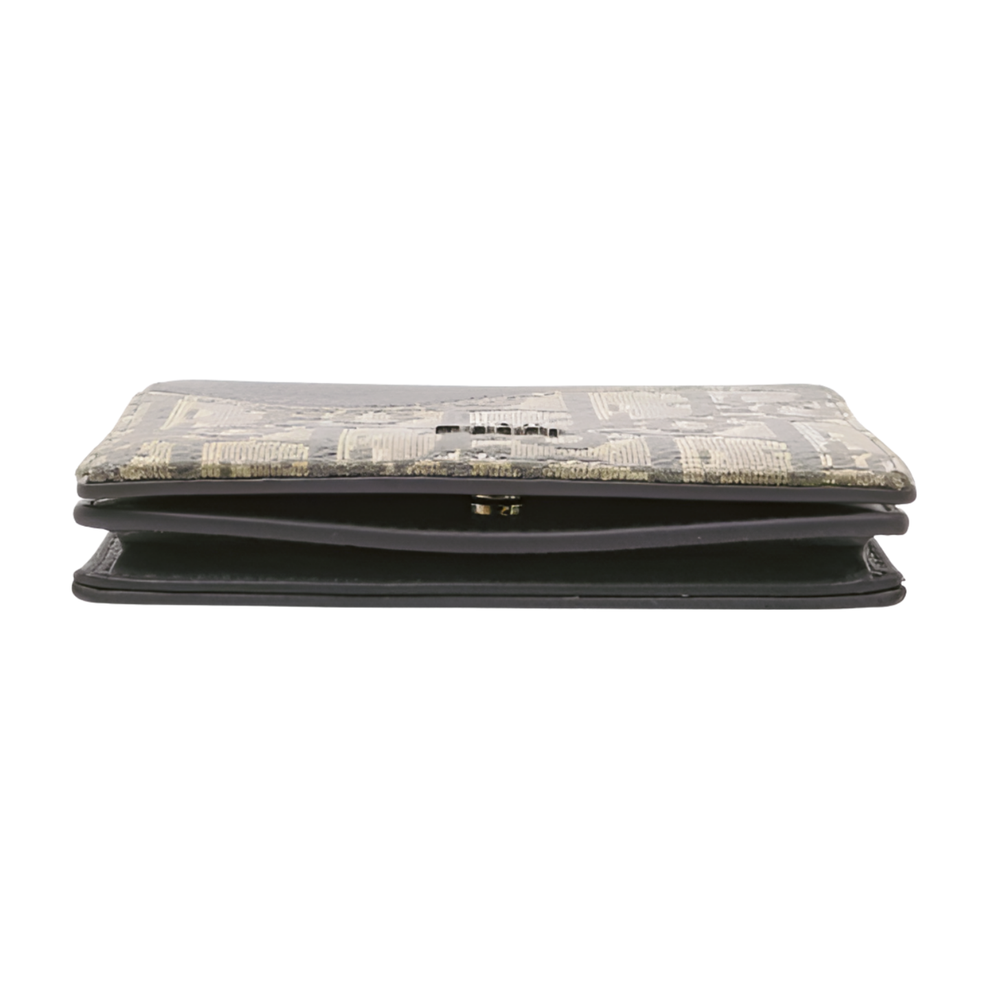 6579 - Dior Card Wallet Gray Leather & Trotter