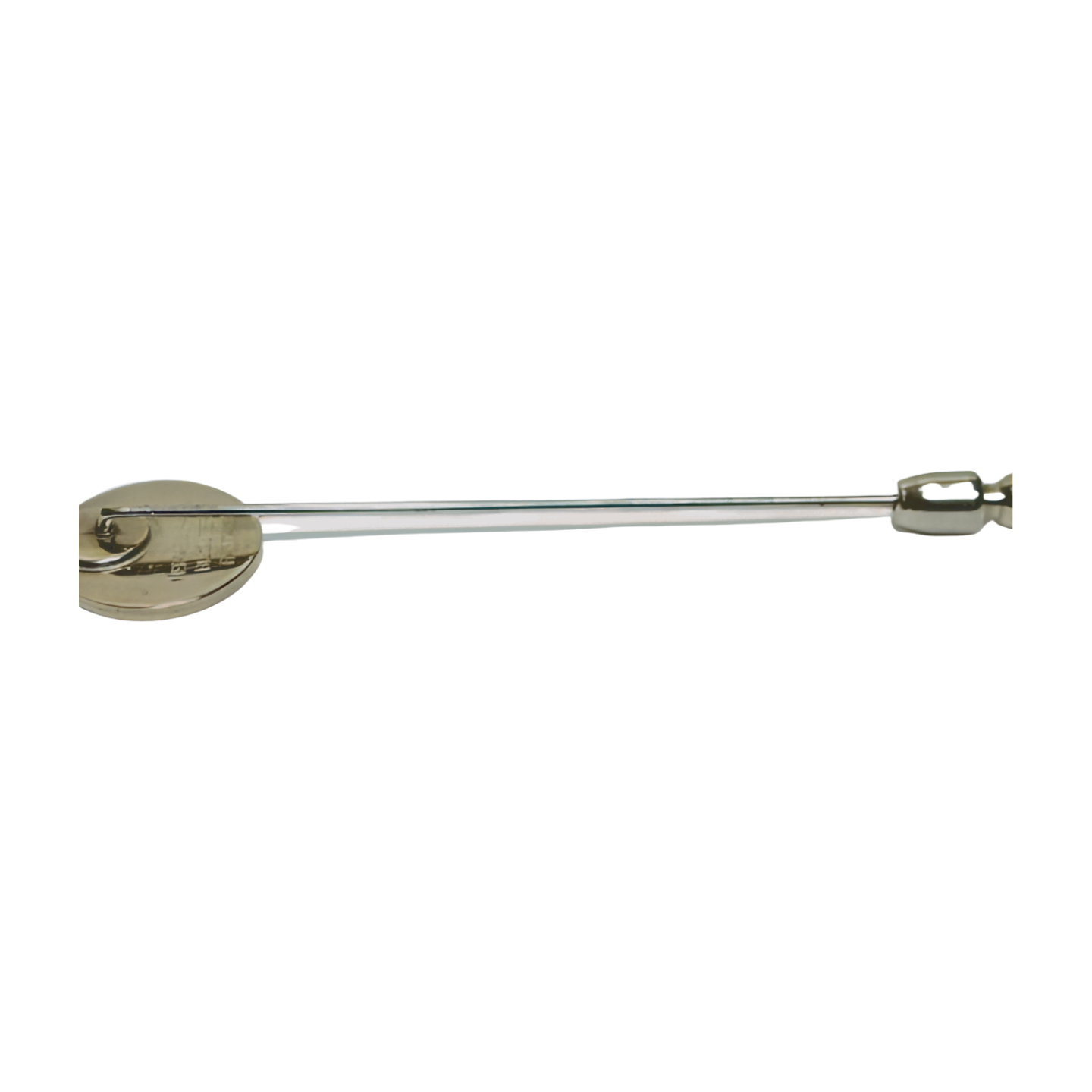 6755 - Hermes Sellier Pin Brooch - Silver