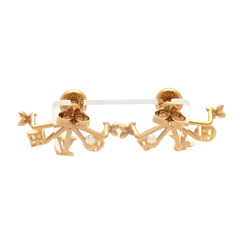 6760 - Louis Vuitton Boucl Dreille Cruiser Gold Earrings - Gold