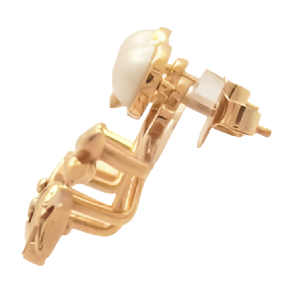 6760 - Louis Vuitton Boucl Dreille Cruiser Gold Earrings - Gold