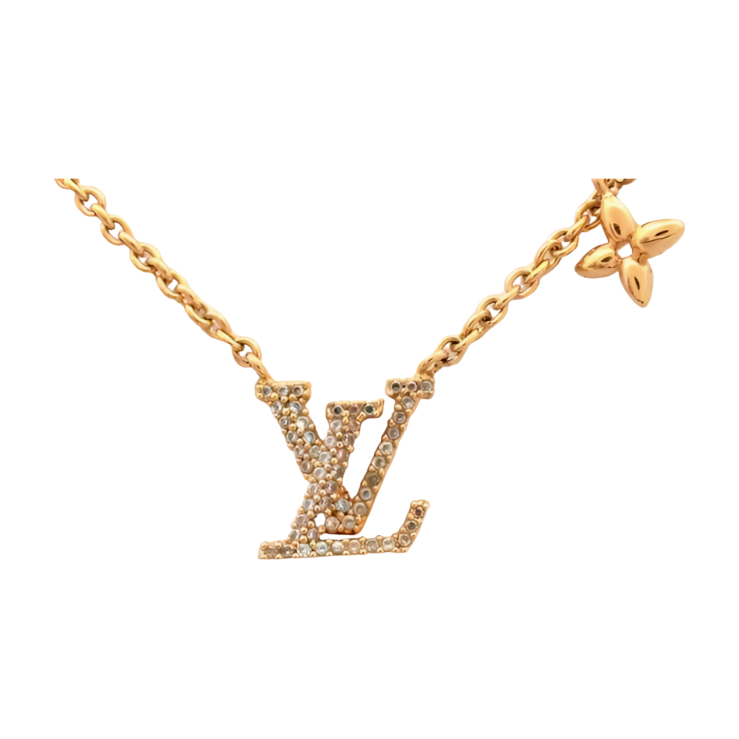 6763 - Louis Vuitton Iconic Necklace Chain - Gold