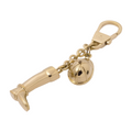 6766 - Gucci Boot Cap Motif Keychain Bag Charm - Gold
