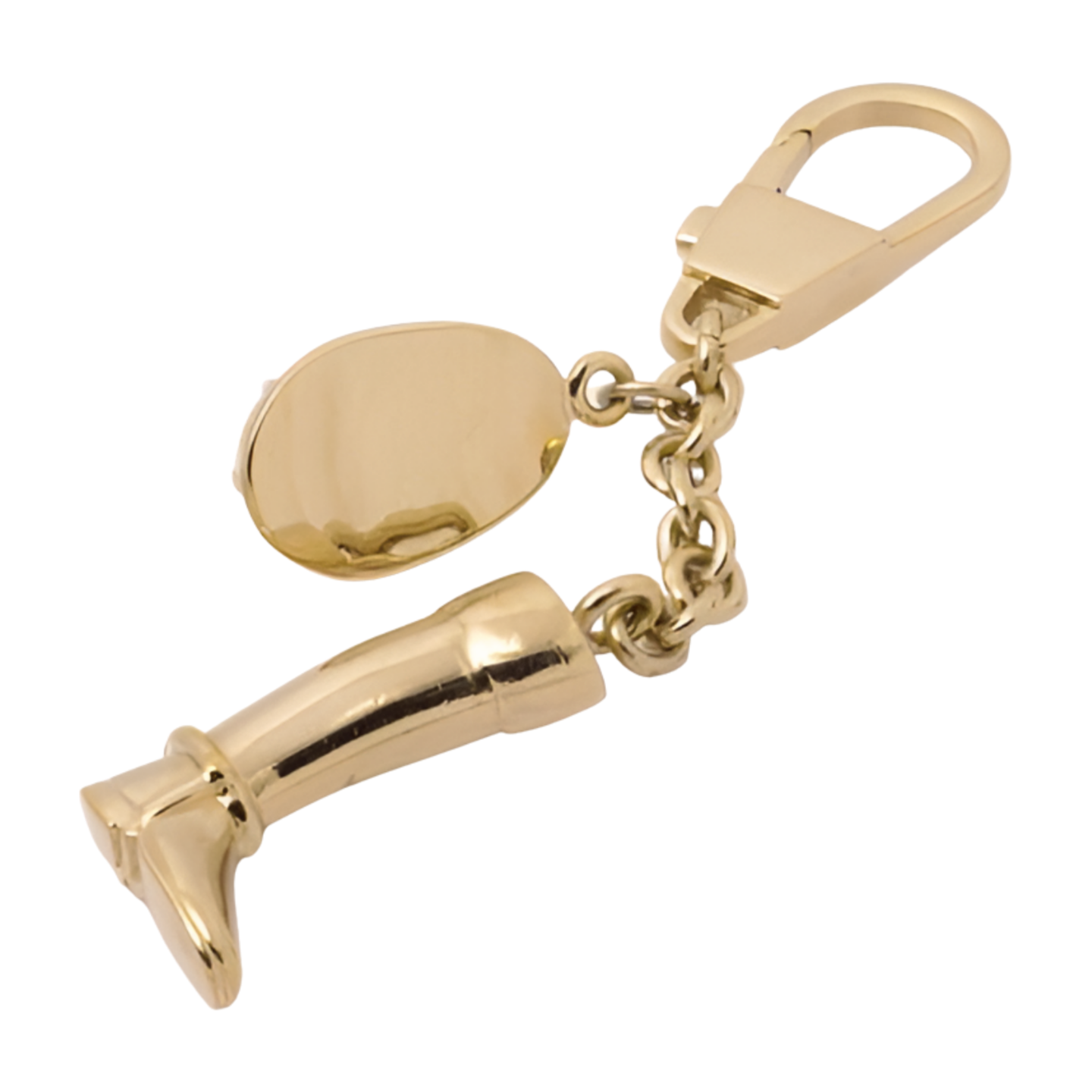 6766 - Gucci Boot Cap Motif Keychain Bag Charm - Gold