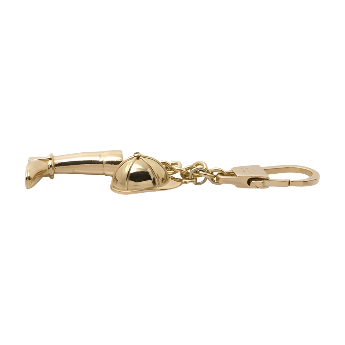 6766 - Gucci Boot Cap Motif Keychain Bag Charm - Gold