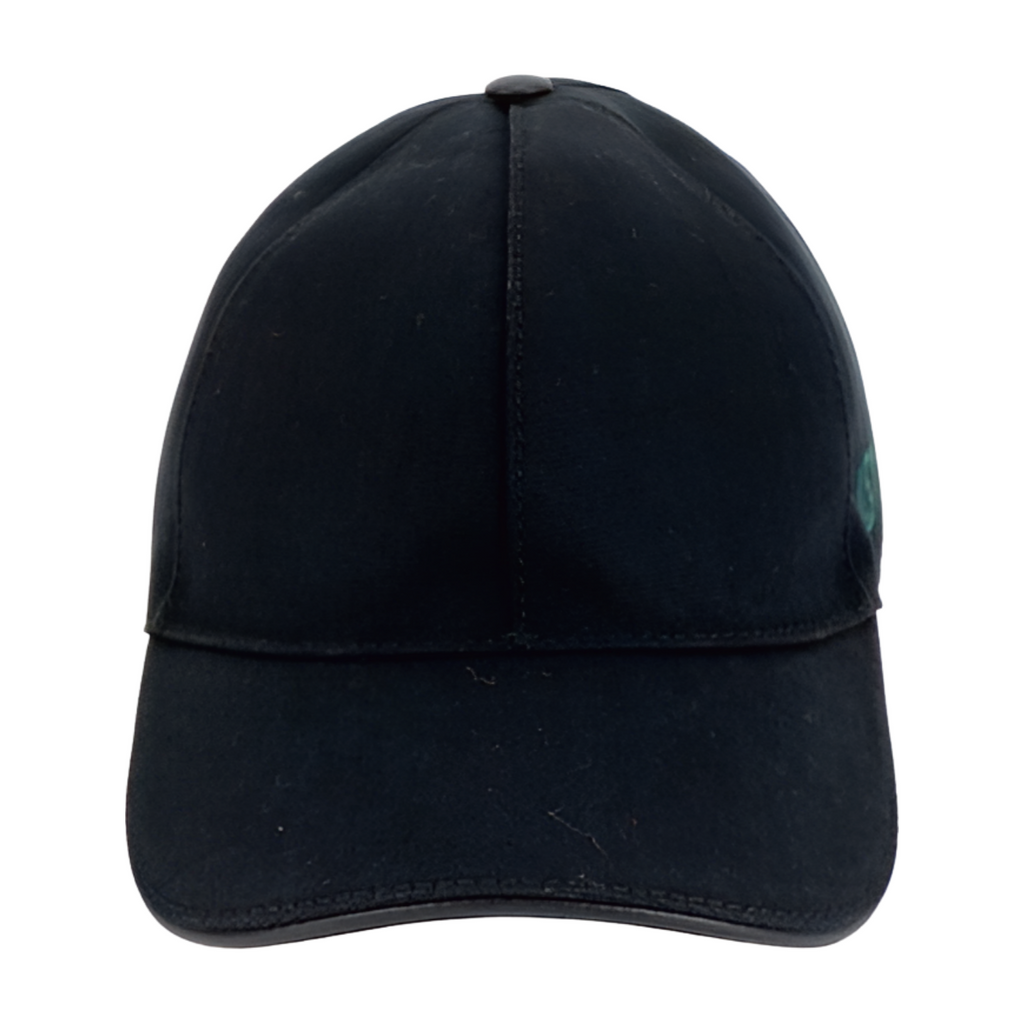 6698 - Gucci Canvas Interlocking G Baseball Cap - Black