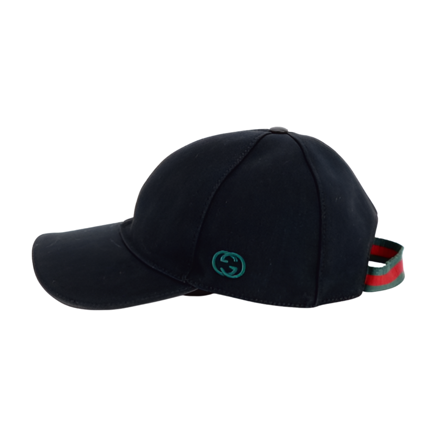 6698 - Gucci Canvas Interlocking G Baseball Cap - Black