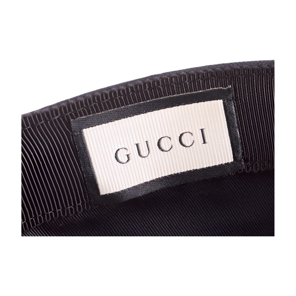 6698 - Gucci Canvas Interlocking G Baseball Cap - Black